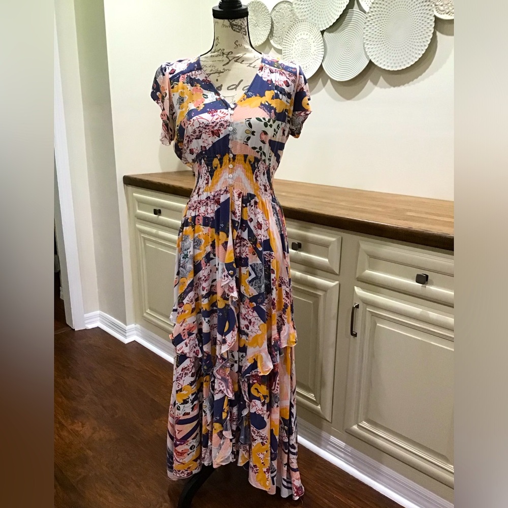 Jaase Abstract Maxi Dress